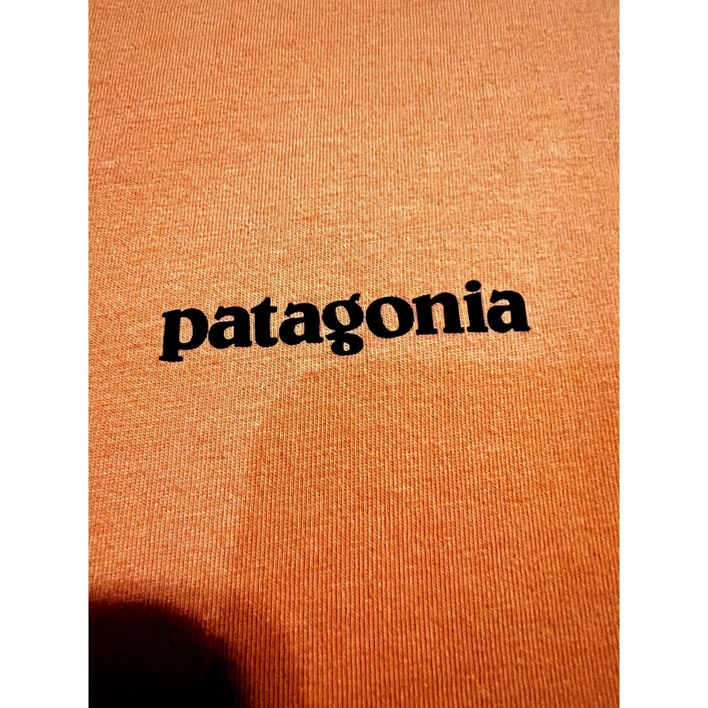 Patagonia Unisex Orange Regular Fit Cotton Short Sleeved Tee SIZE Medium - Picture 3 of 7